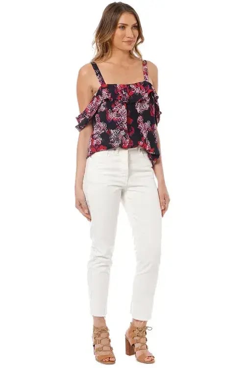 Camilla and Marc Grenadine Top in Floral Size 10 photo 2