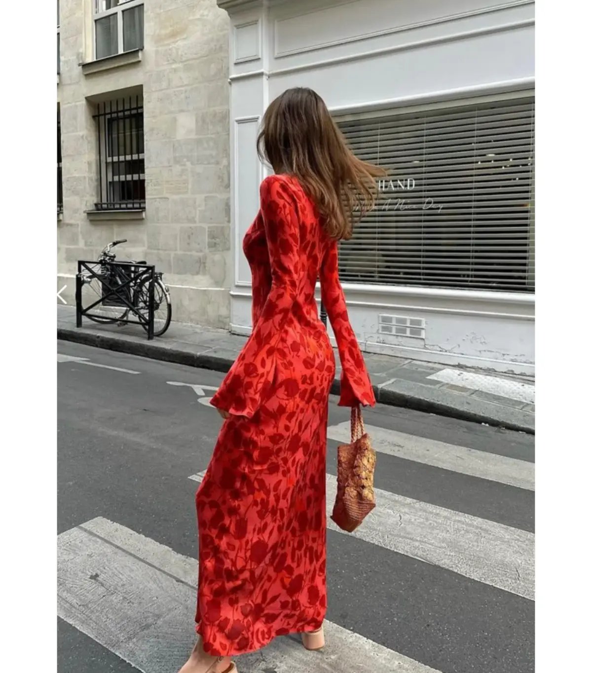 Realisation Par Gia Maxi Dress Red Print Size AU 10 photo 5