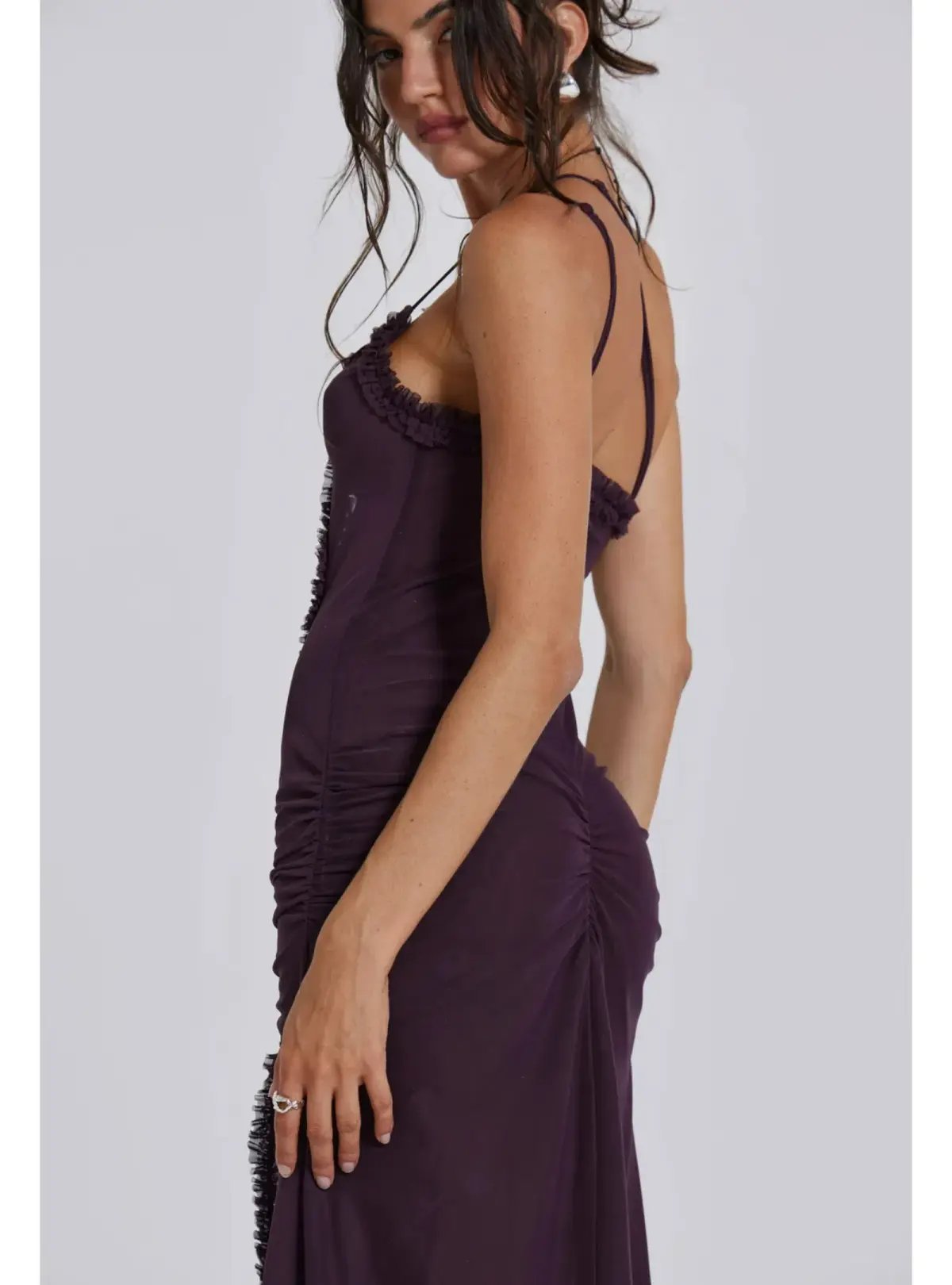 Jaded London Fatale Maxi Dress in Dusk Size AU 6 photo 5