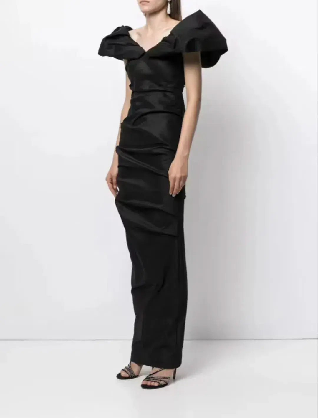 Rachel Gilbert Frey Gown Black 4/AU14 photo 3