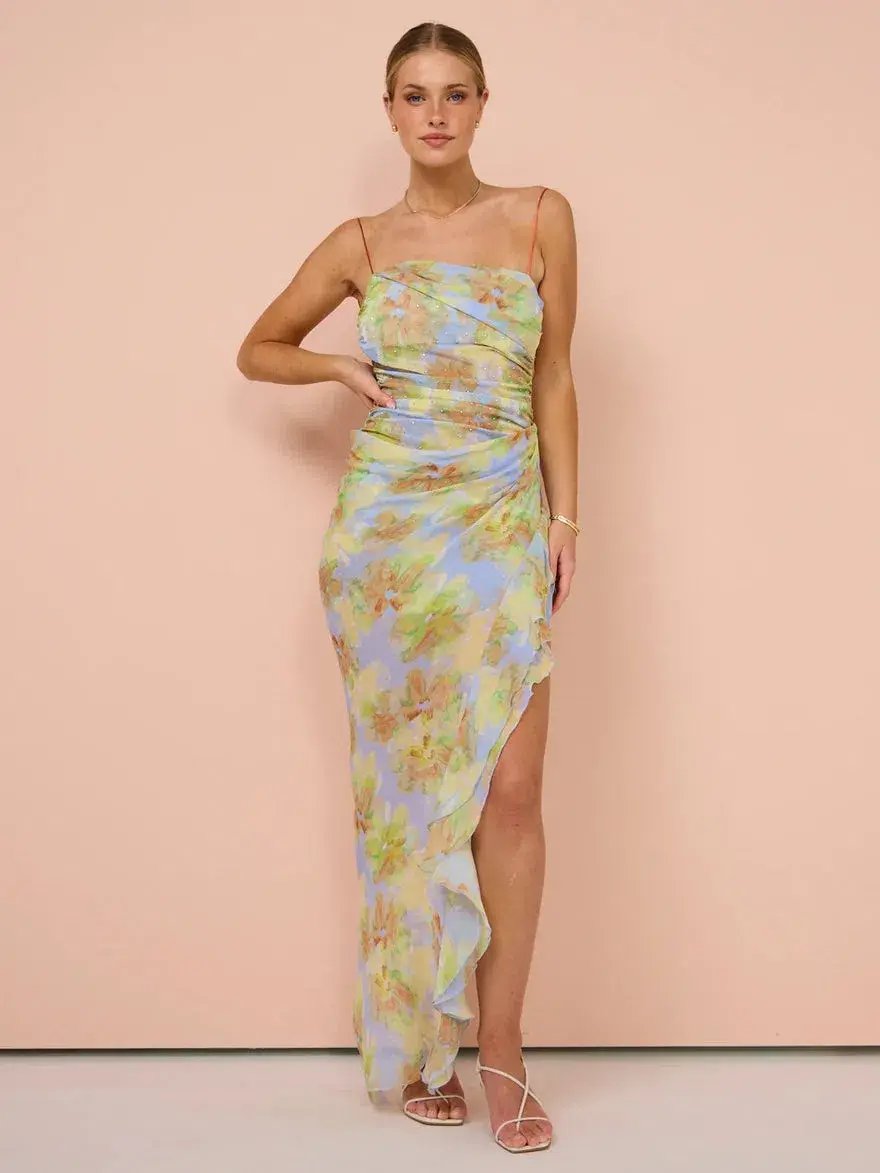 Bec & Bridge Zephy Asym Dress Floral Size 6 photo 2