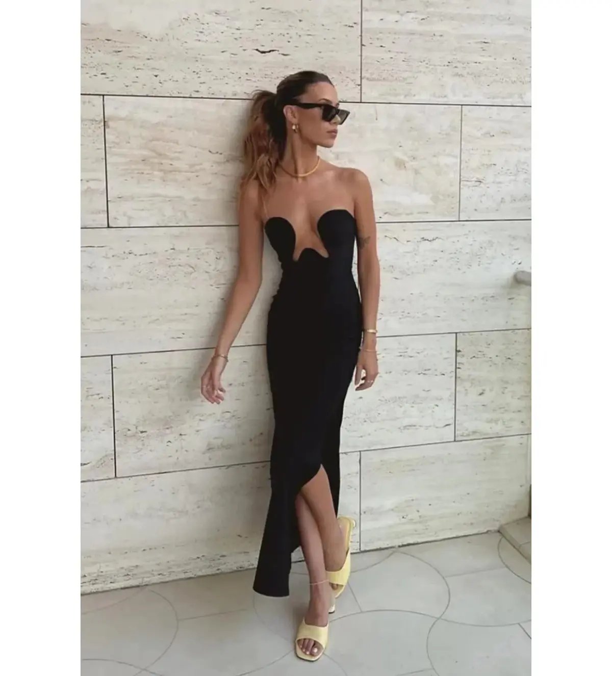 MAISON FEMALIEN LEA MAXI BLACK SIZE AU 8 photo 3
