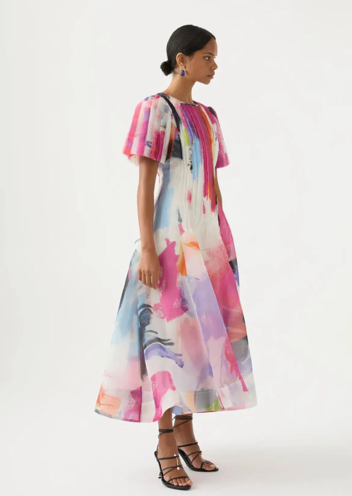 AJE Nova Pleated Midi Dress Size 6 photo 2