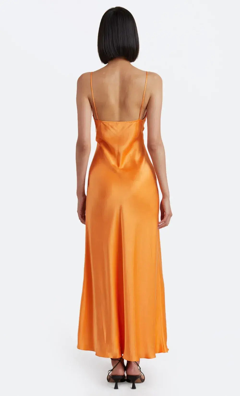 Bec & Bridge Amber V Midi Dress Orange Size AU 6 photo 3