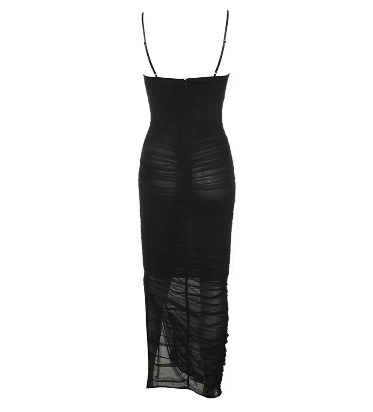 House of CB Fornarina Organza Mesh Maxi Dress Black Size AU 12 photo 8