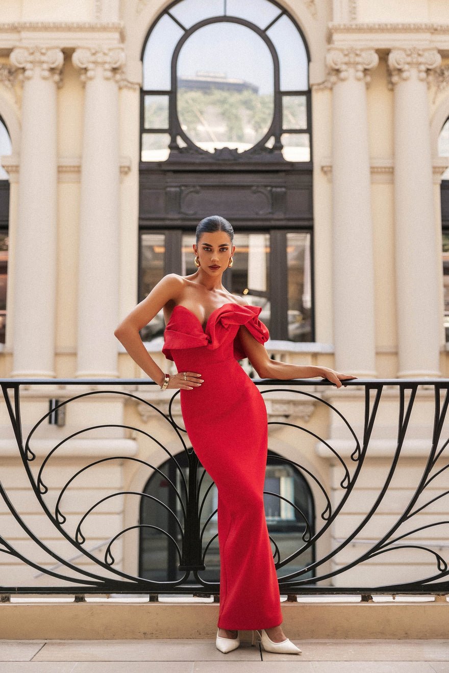 Elle Zeitoune Naomi Dress - Red photo 3