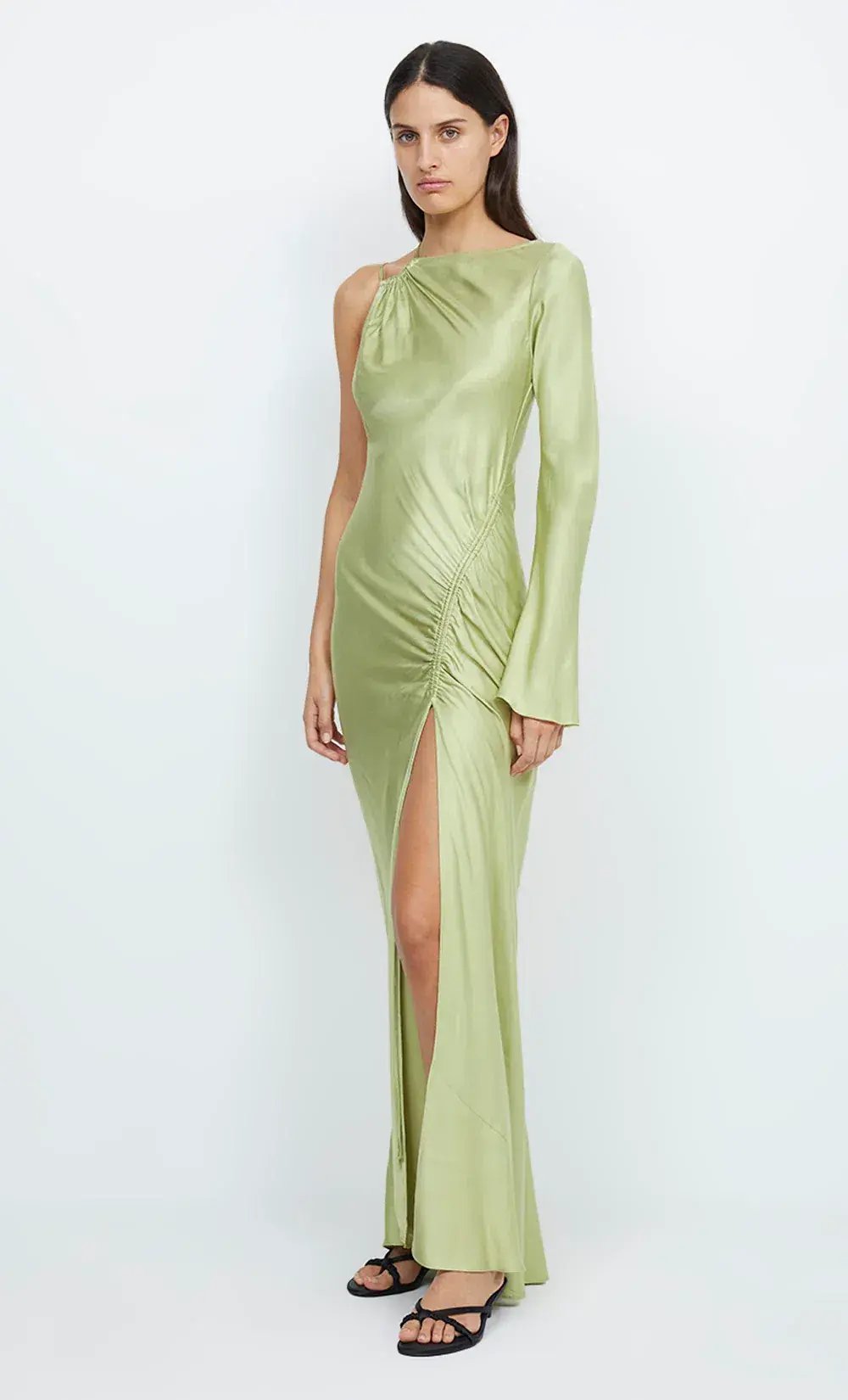 Bec & Bridge Kai Asym Maxi Dress Pear Green Size AU 8 photo 4