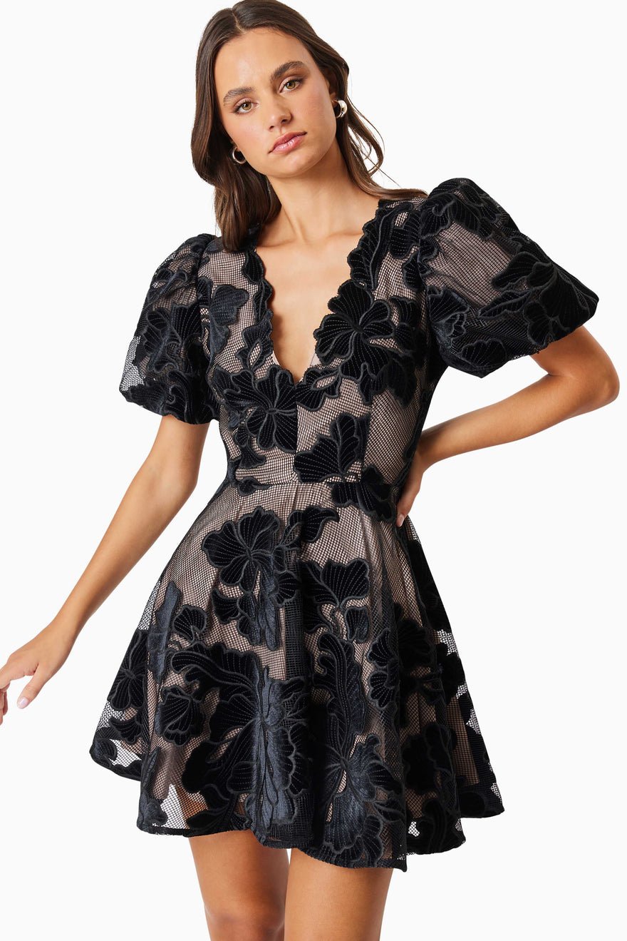 Elliatt Zara Party Mini Dress - Black photo 3