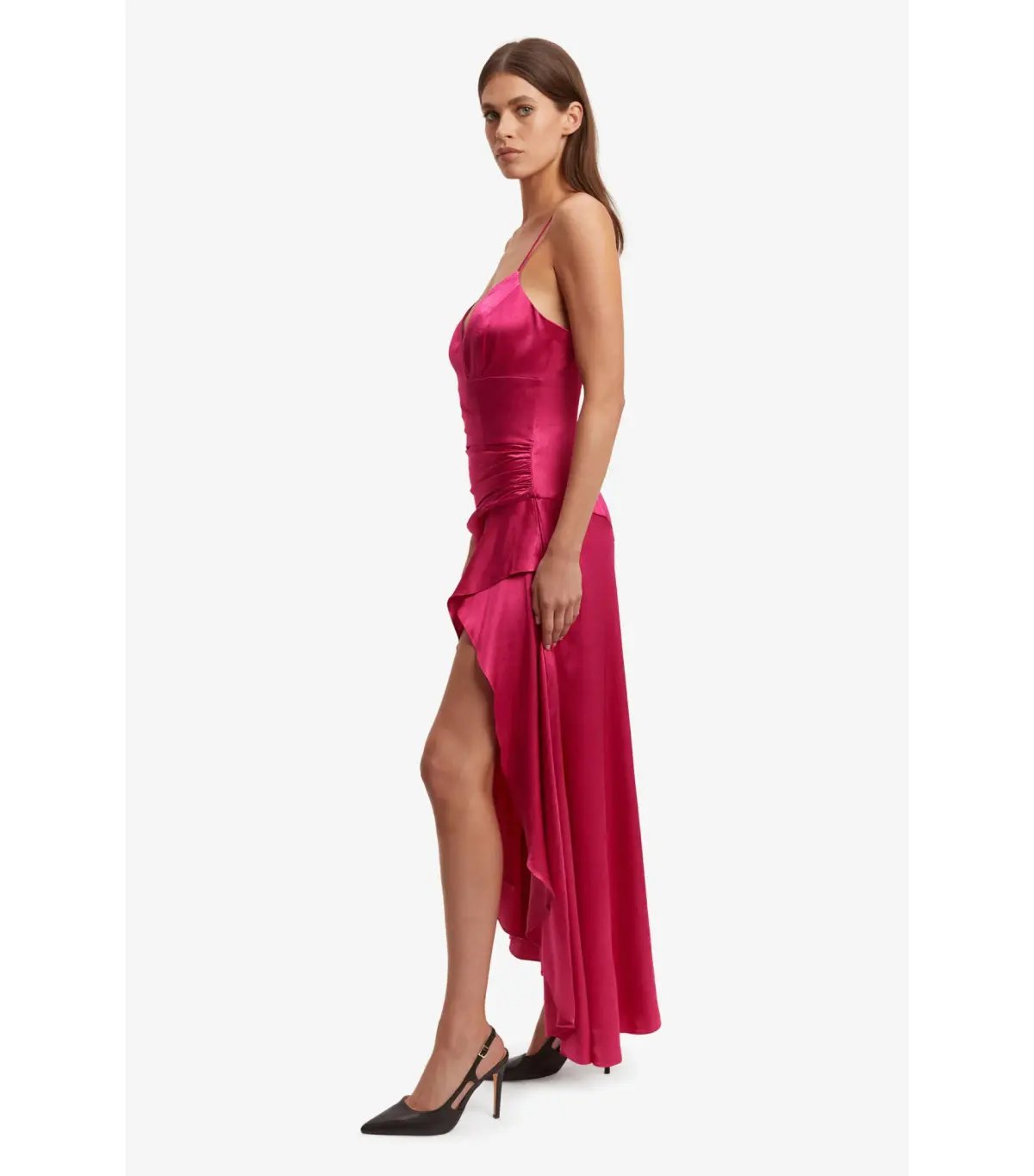 Bardot Sorella Midi Dress in Magenta Size AU 8 photo 2