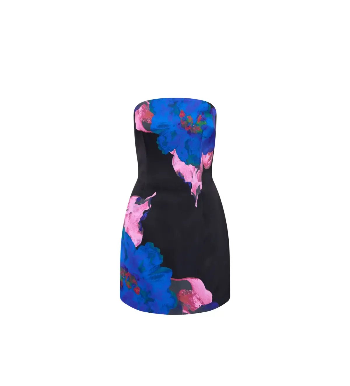 Rebecca Vallance Acid Bloom Strapless Mini Dress Multi/Floral Size 10 photo 5