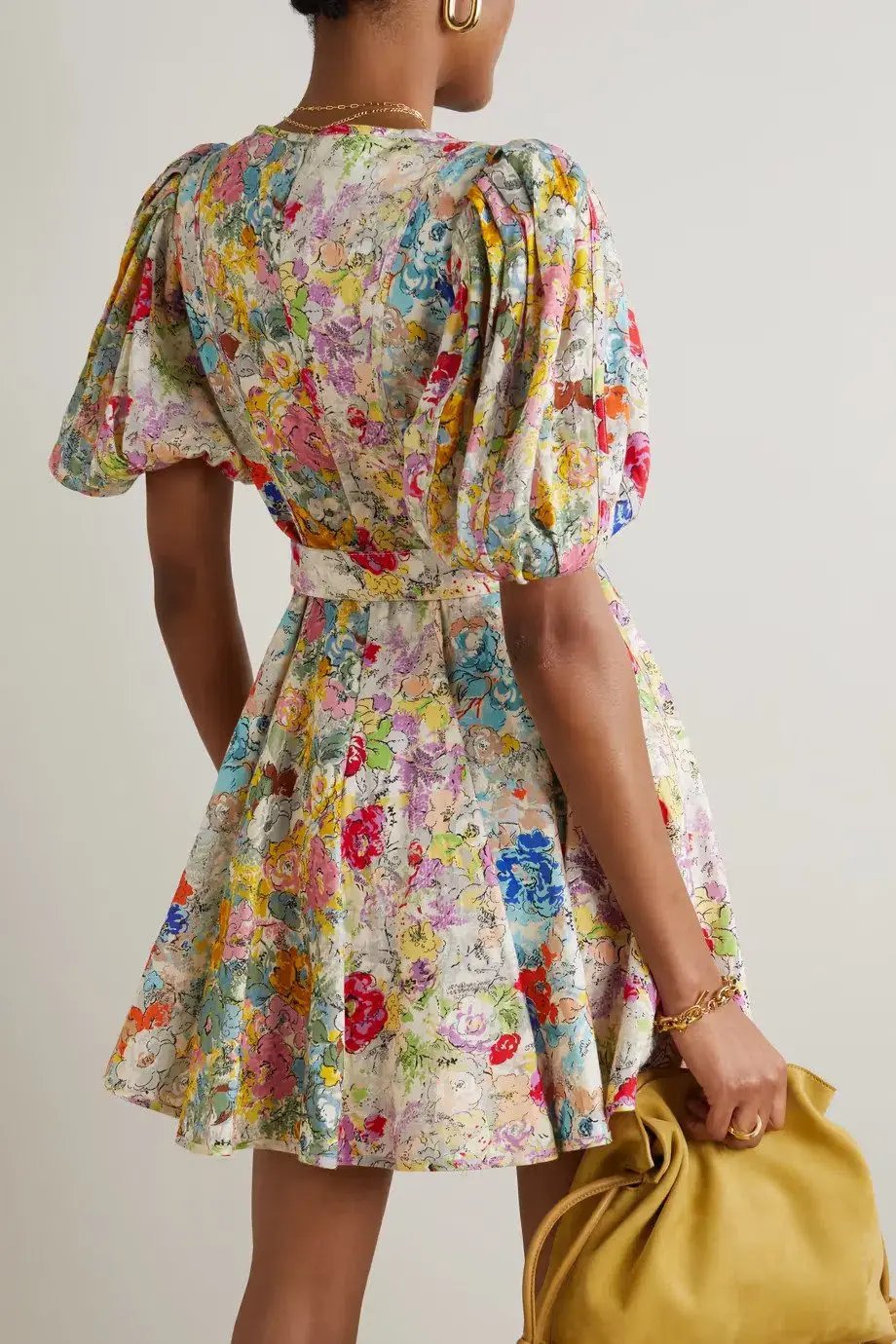Zimmermann The Clover Panelled Mini Dress in Spliced Multi Floral Size 2 / Au 12 photo 2