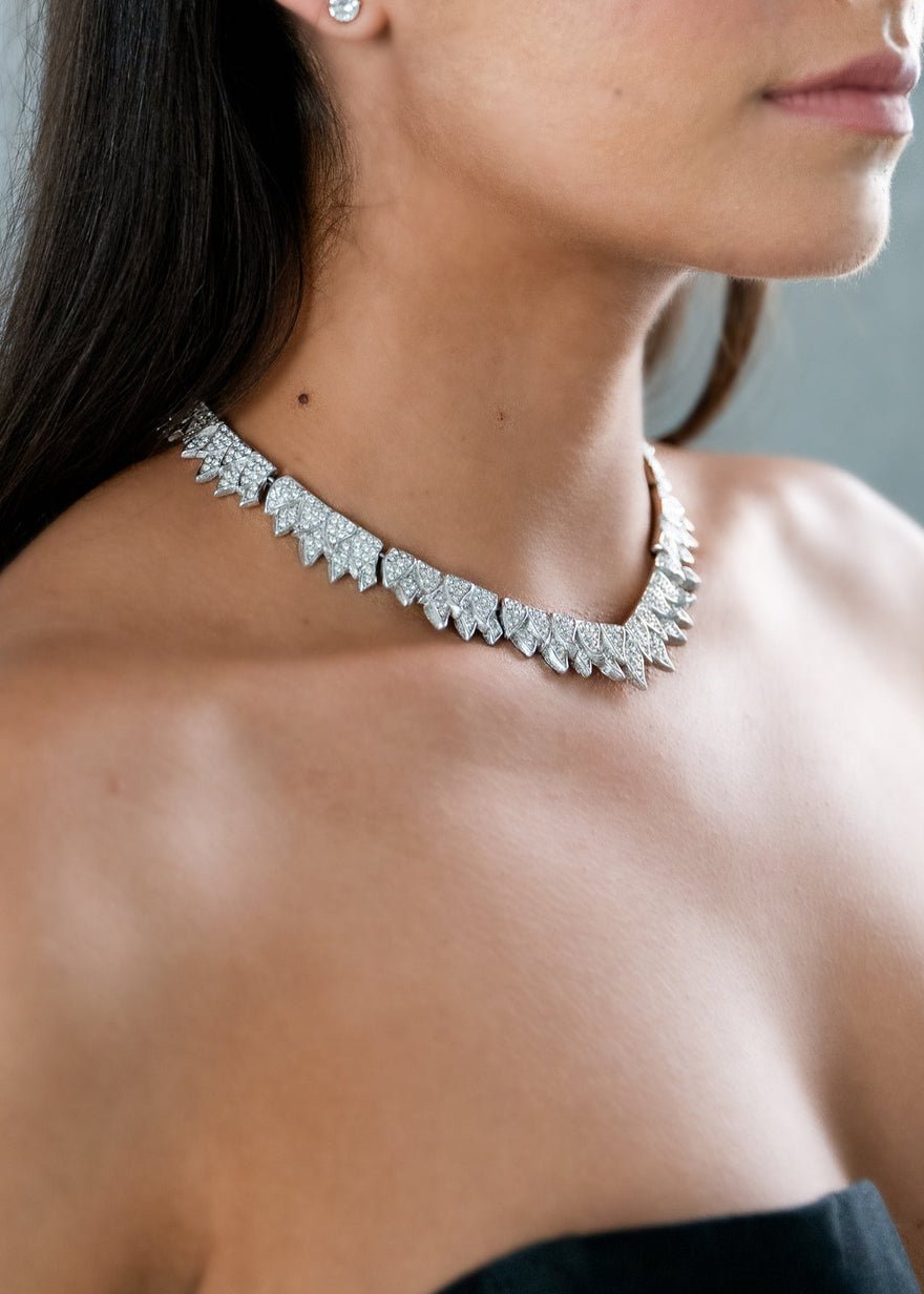 Dior Silver Crystal Choker photo 3