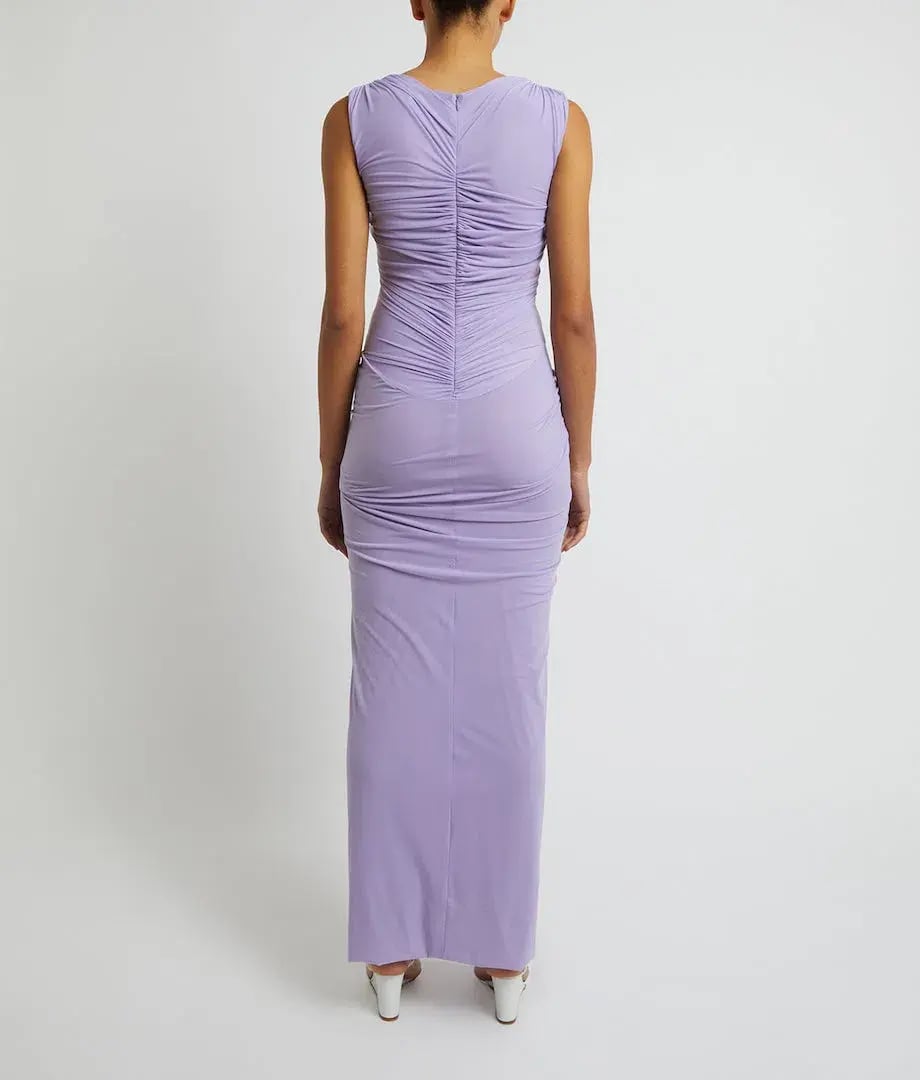 Christopher Esber Venus Tank Midi Dress Lilac Size 8 photo 3