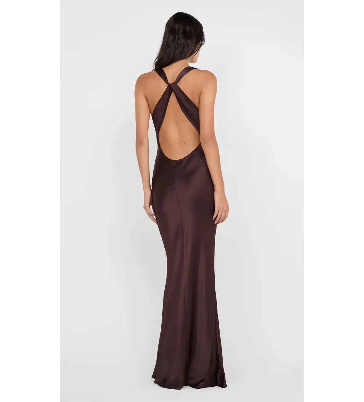 Bec and Bridge Gia Halter Maxi Dress in Dark Chocolate Size XS / AU 6 photo 3