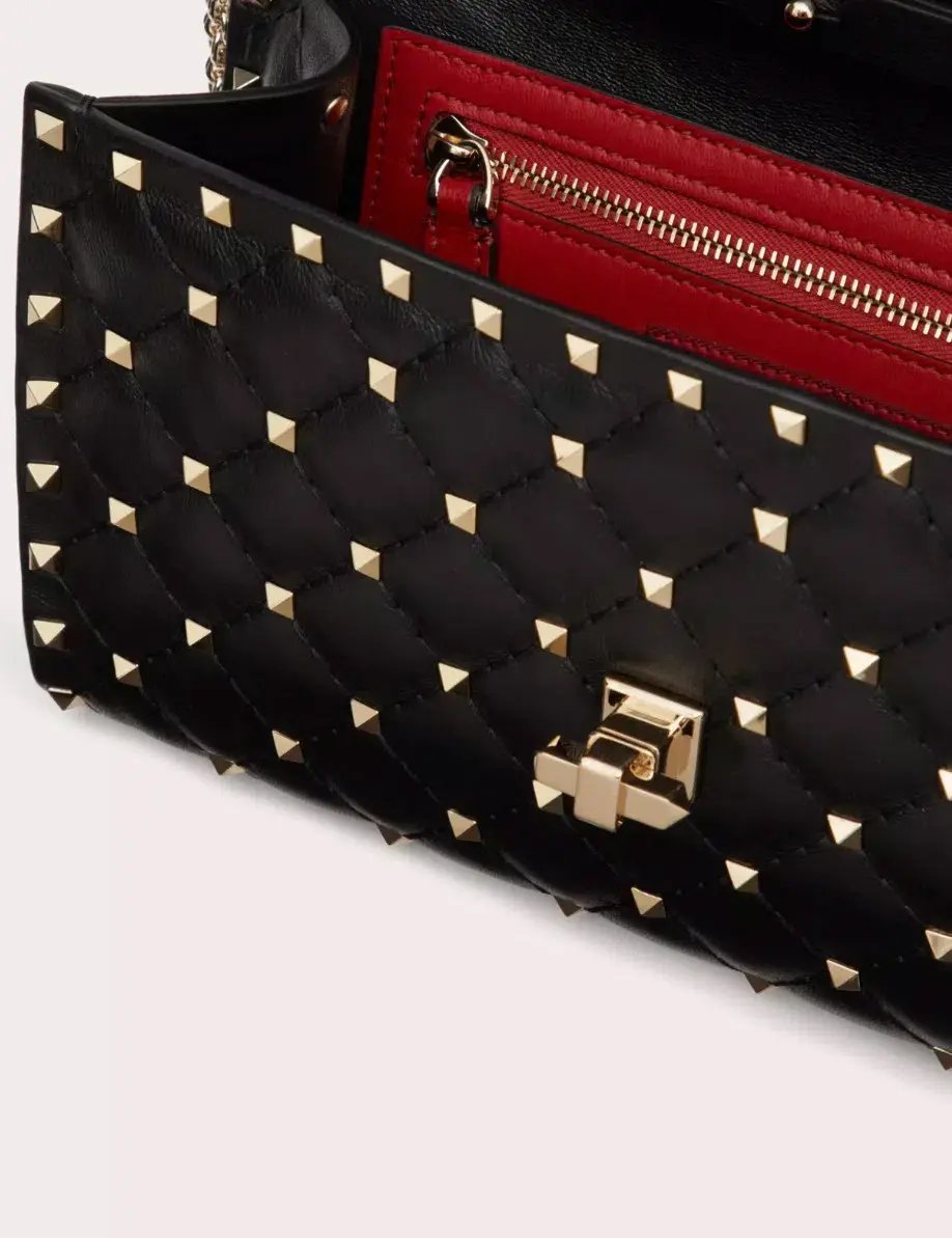 Valentino Rockstud Spike Clutch in Black photo 4
