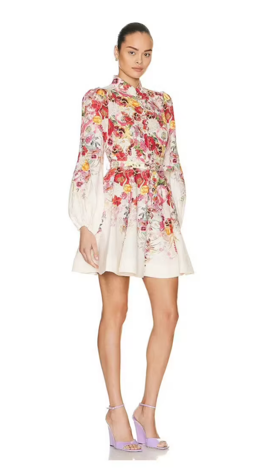 Zimmermann Wonderland Buttoned Mini Dress photo 2
