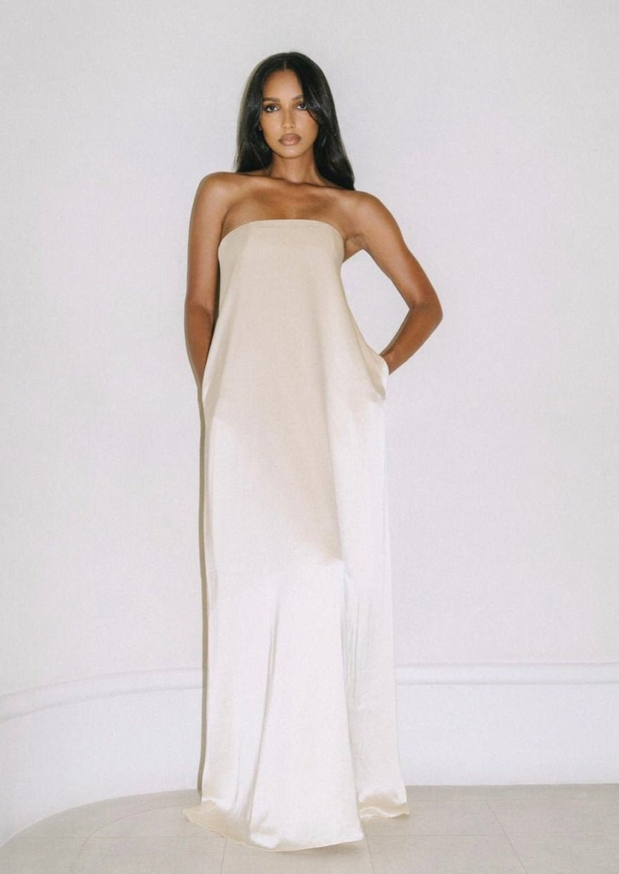 Anna Quan Delfina Dress, Ivory photo 4