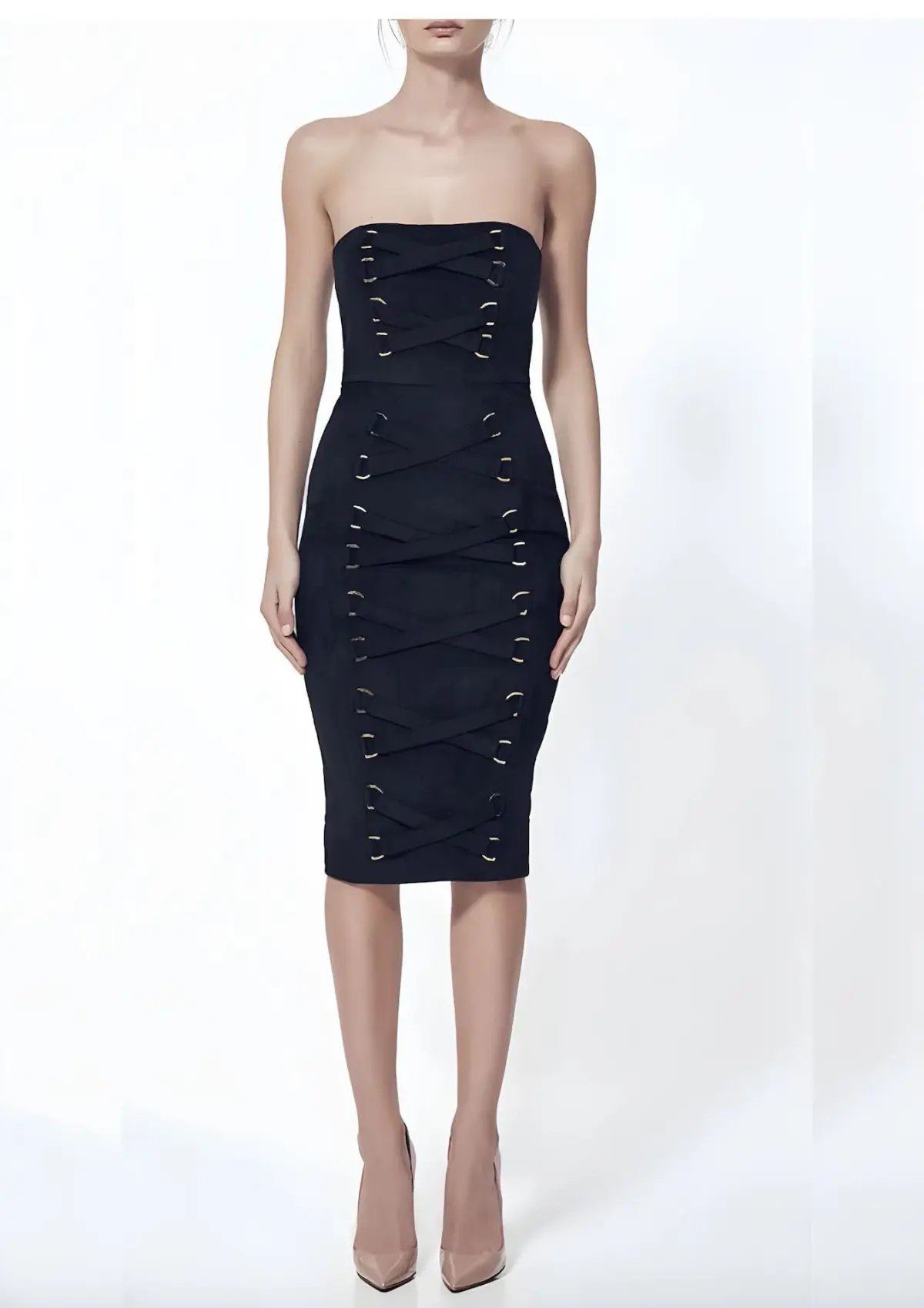 Misha Petra Dress Black Size 8 photo 2