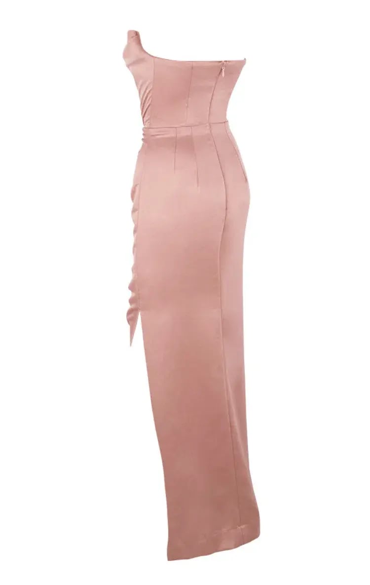 House of CB Adrienne Satin Strapless Gown Blush Size S / Au 8 photo 6