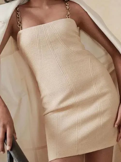 Manning Cartell- Neo Classic Mini Dress W/Chain Size 6 photo 3