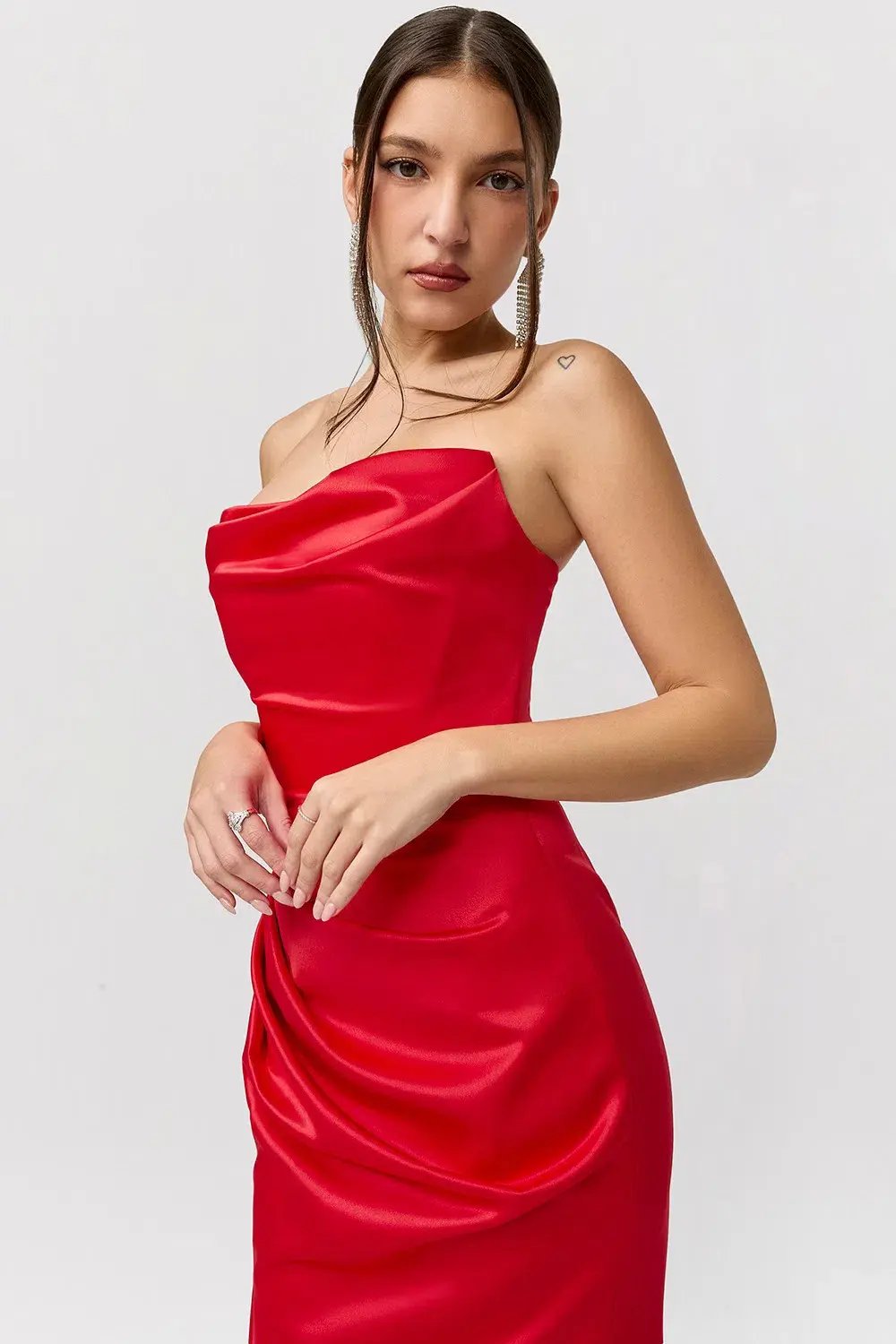 House of CB Adrienne Maxi Dress Red Size M/AU 10 photo 3