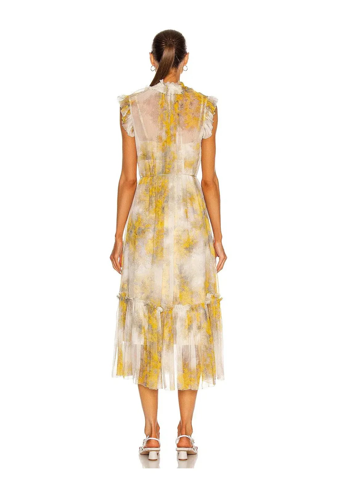 Zimmerman Botanica Wattle Midi Dress Floral Print Size 2/ AU 12 photo 3