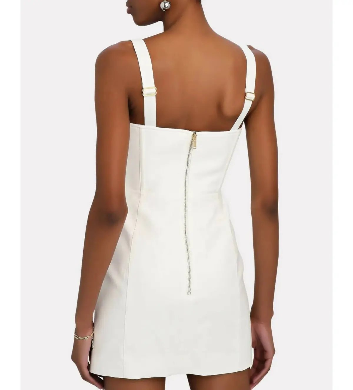 Dion Lee Fan Laced Mini Dress Ivory Size AU 4 photo 5