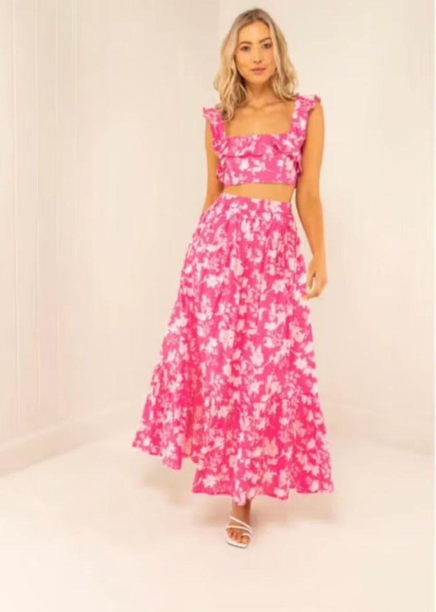 Palm Noosa Florence Top And Audrey Skirt Set Pink photo 2