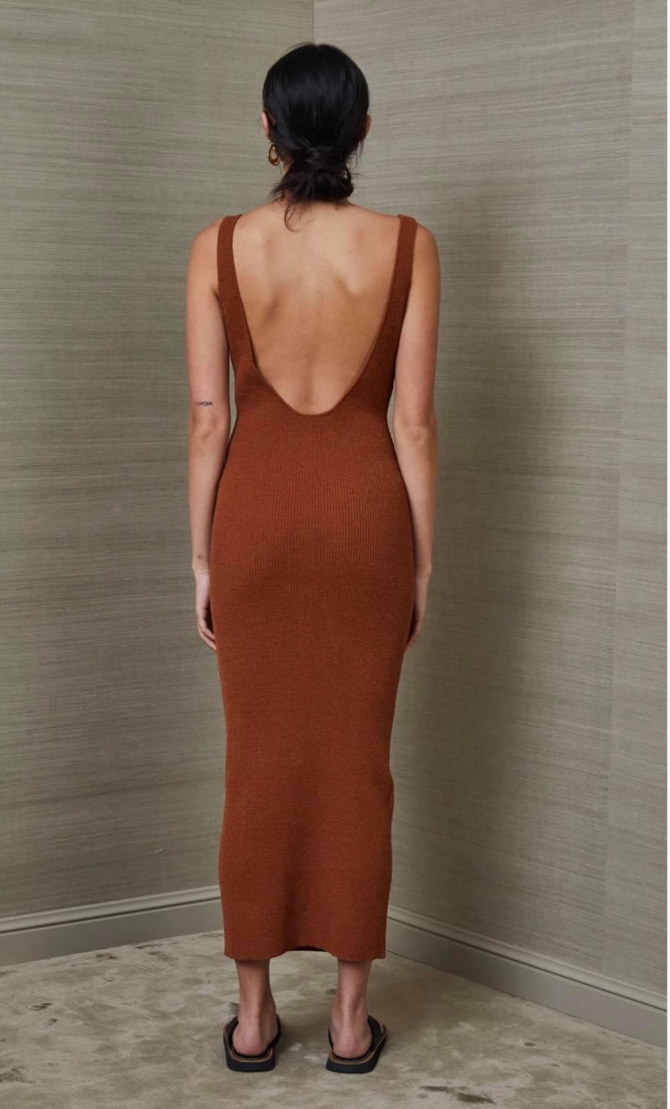 Bec & Bridge Bowie Midi Dress Rust Size 12 photo 2