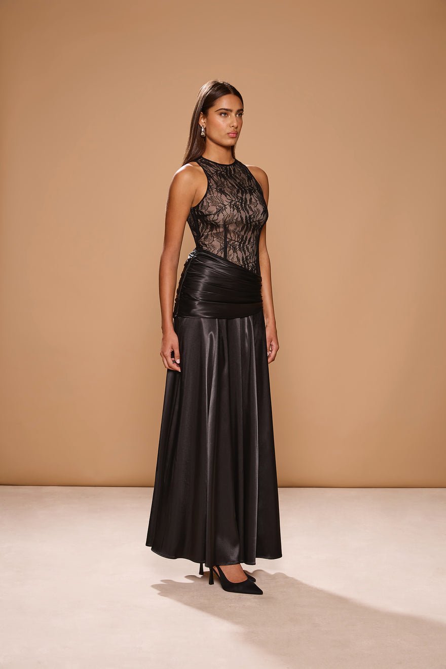 Sonya Dalia Gown - Black photo 3