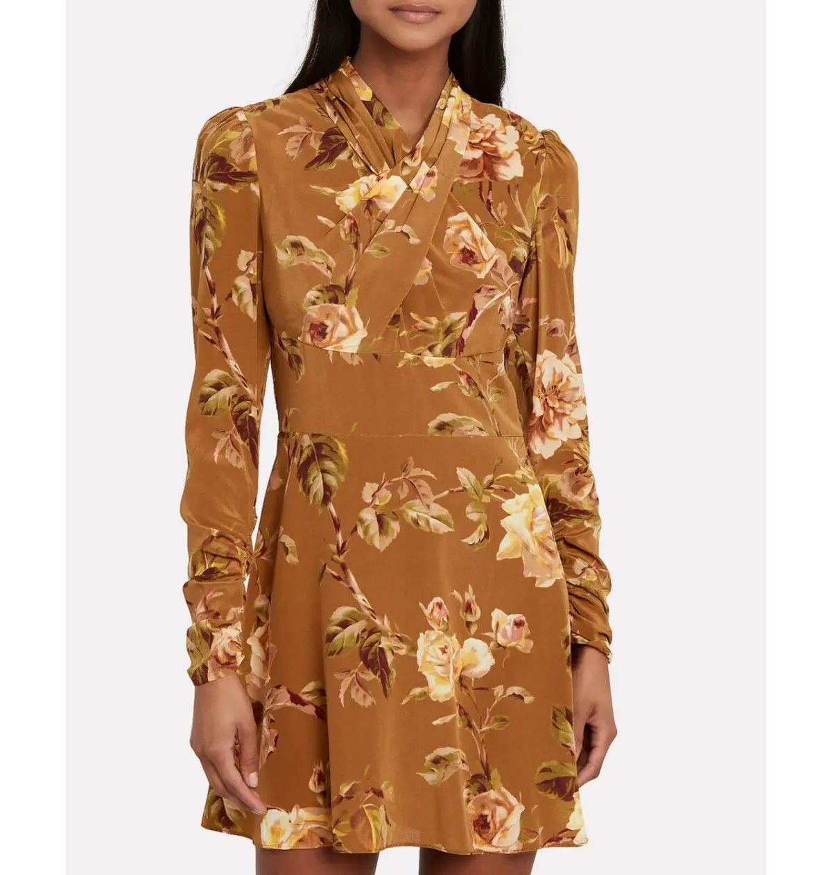 Zimmermann Resistance Silk Twist Mini Dress Floral Size 0 / AU 8 photo 2