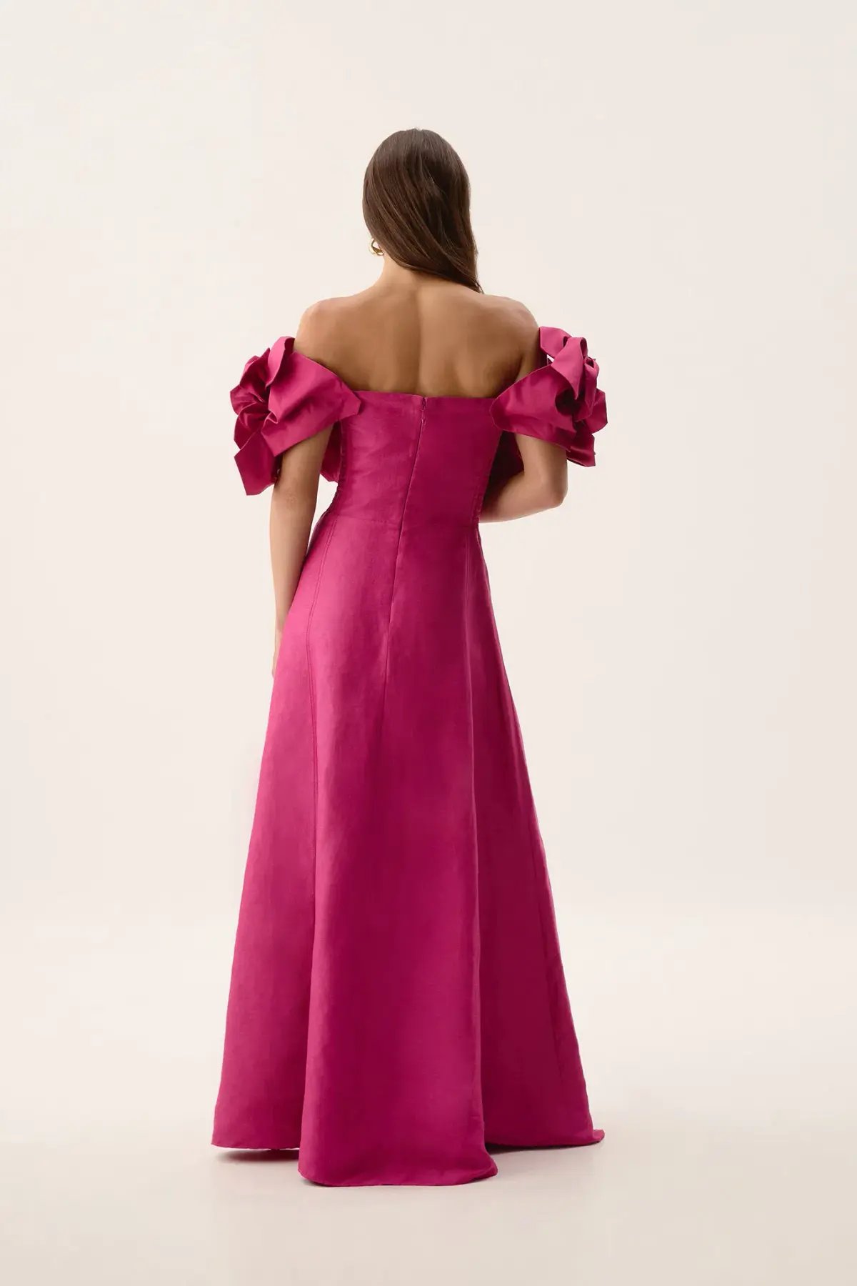 Aje Etta Gown in Magenta Size 12 photo 3