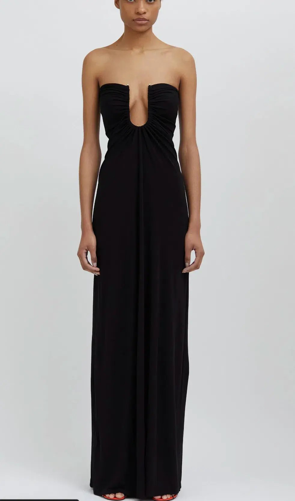 Christopher Esber Arced Palm Strapless Dress Black Size 8 photo 4