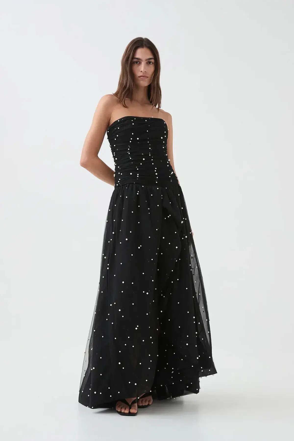 Aje Juniper Gown Black Size 6 photo 3