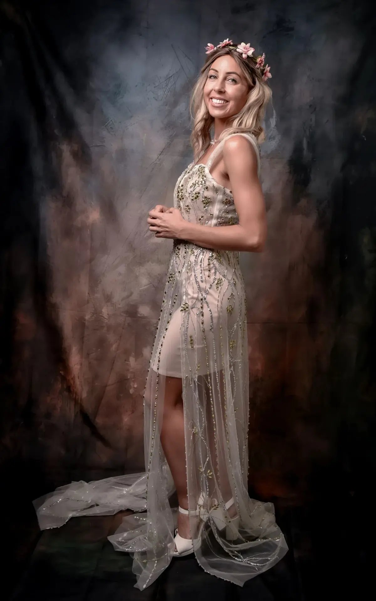 Alamour The Label Maxi Dress White Size 8 photo 6
