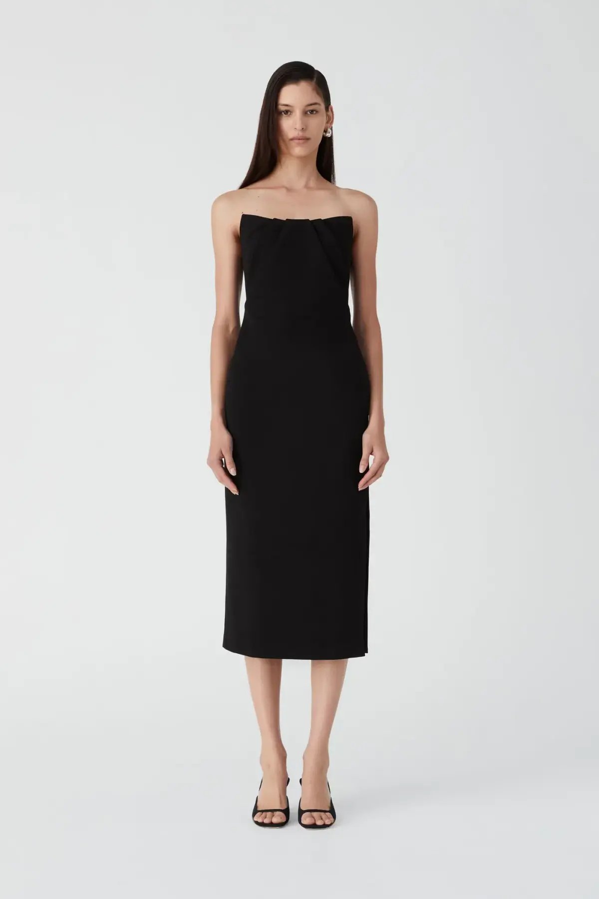 MISHA Marcy Midi Dress Black Size 8/S photo 4