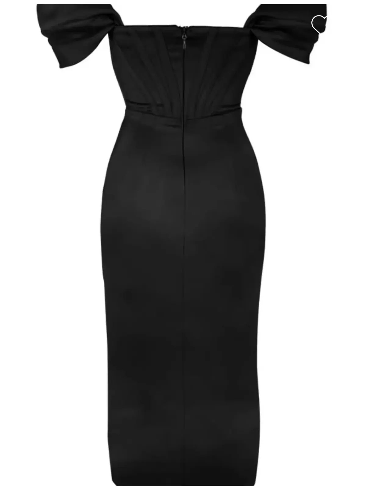 House of CB Loretta Satin Corset Off Shoulder Dress Black Size M / AU 10 photo 8