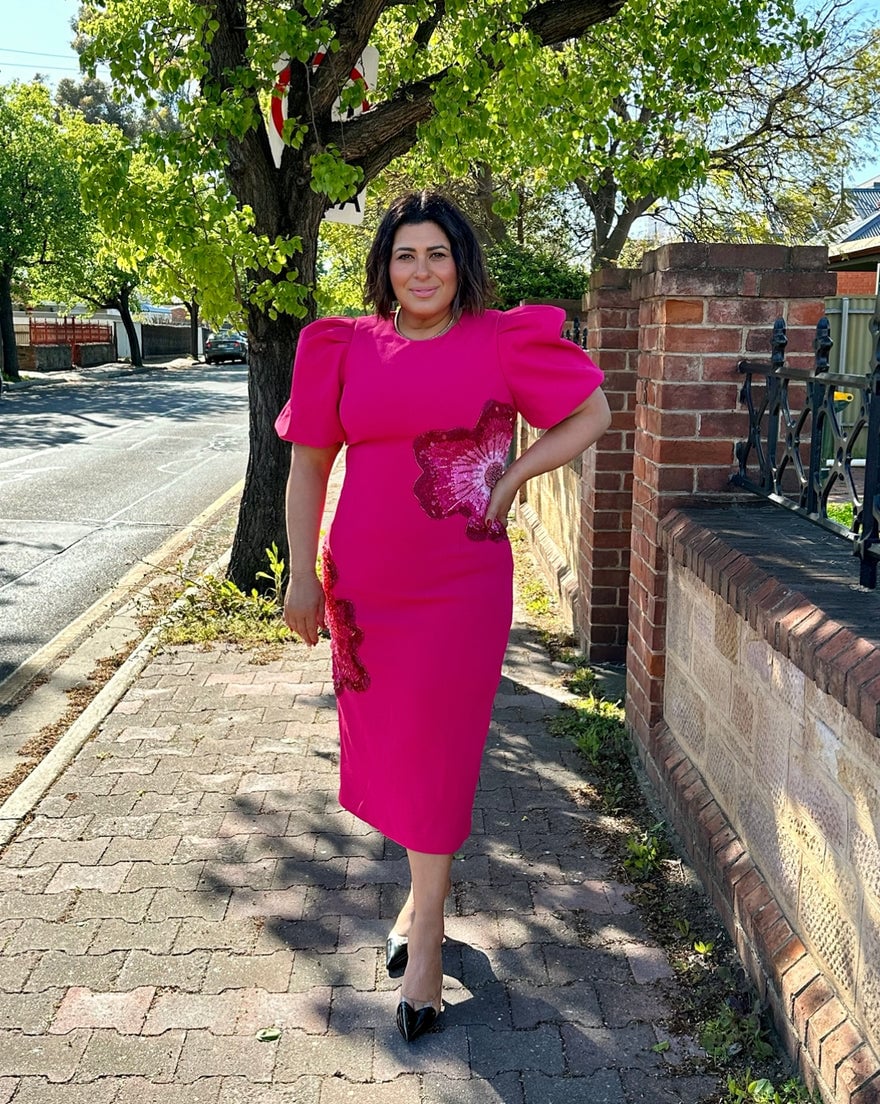 Rebecca Vallance Monroe Midi Dress, Pink photo 3