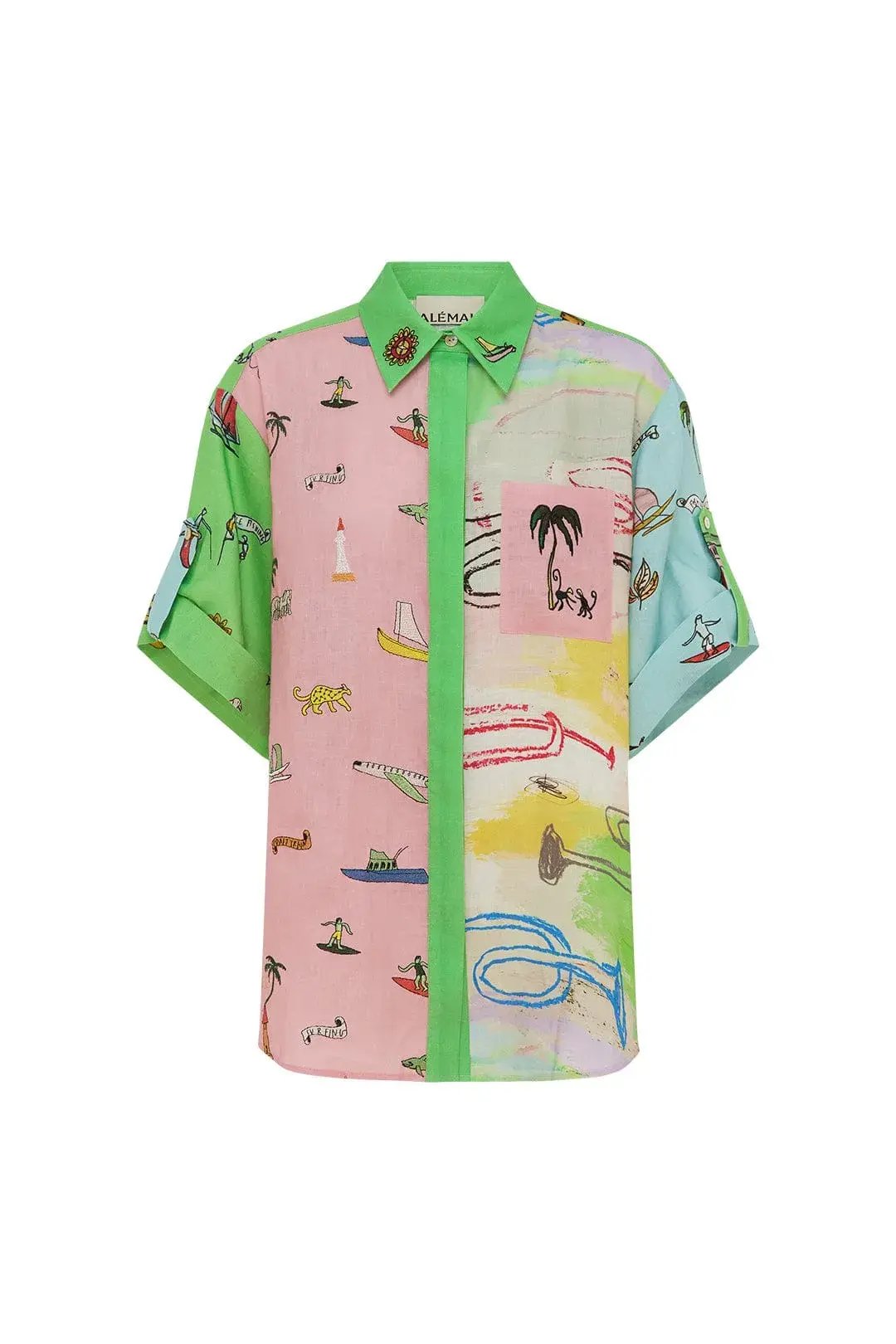 Alemais Jet Shirt Print Size 8 photo 6