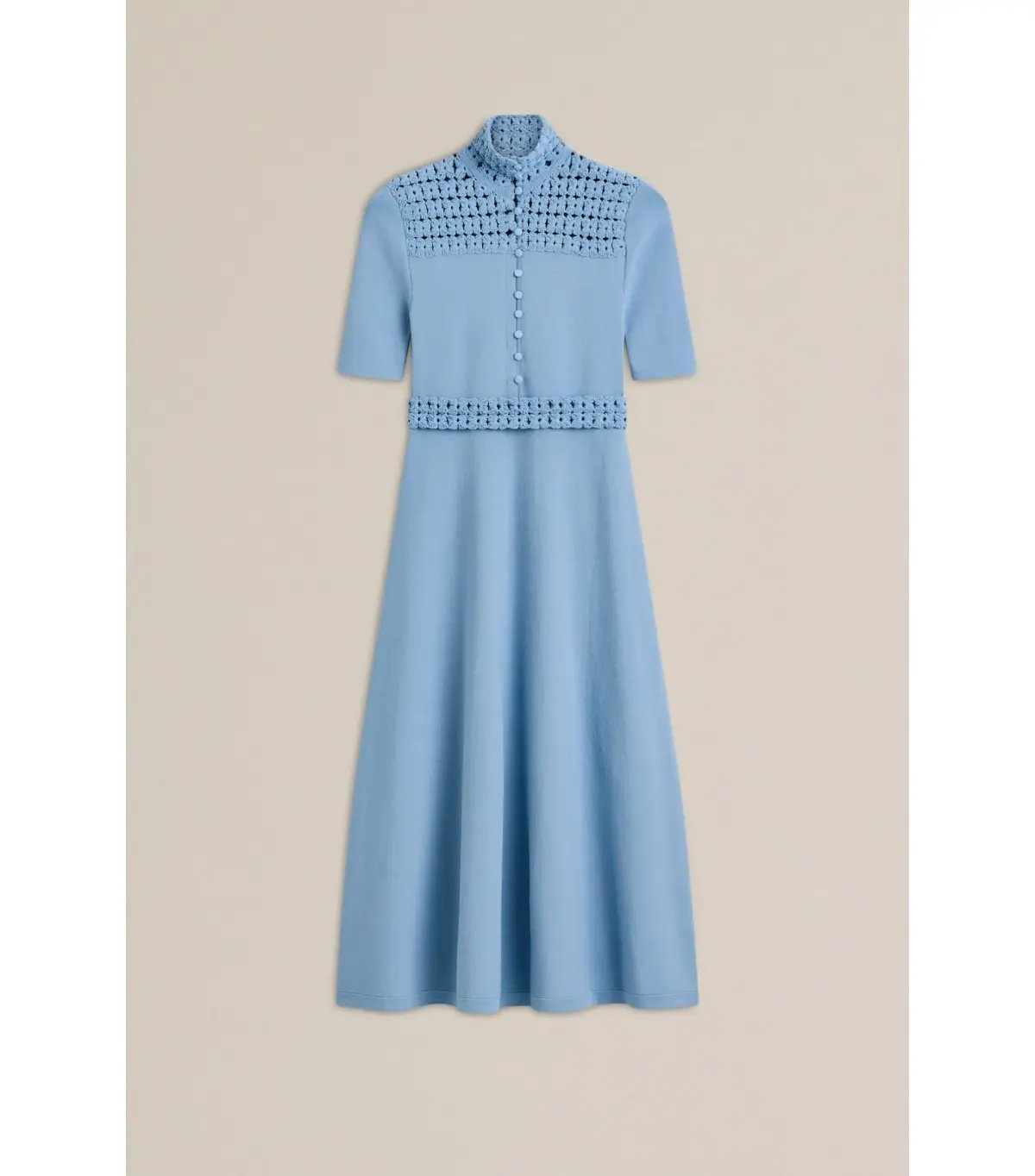 Scanlan Theodore Crepe Knit Daisy Soft Dress Denim Size M / AU 10 photo 6