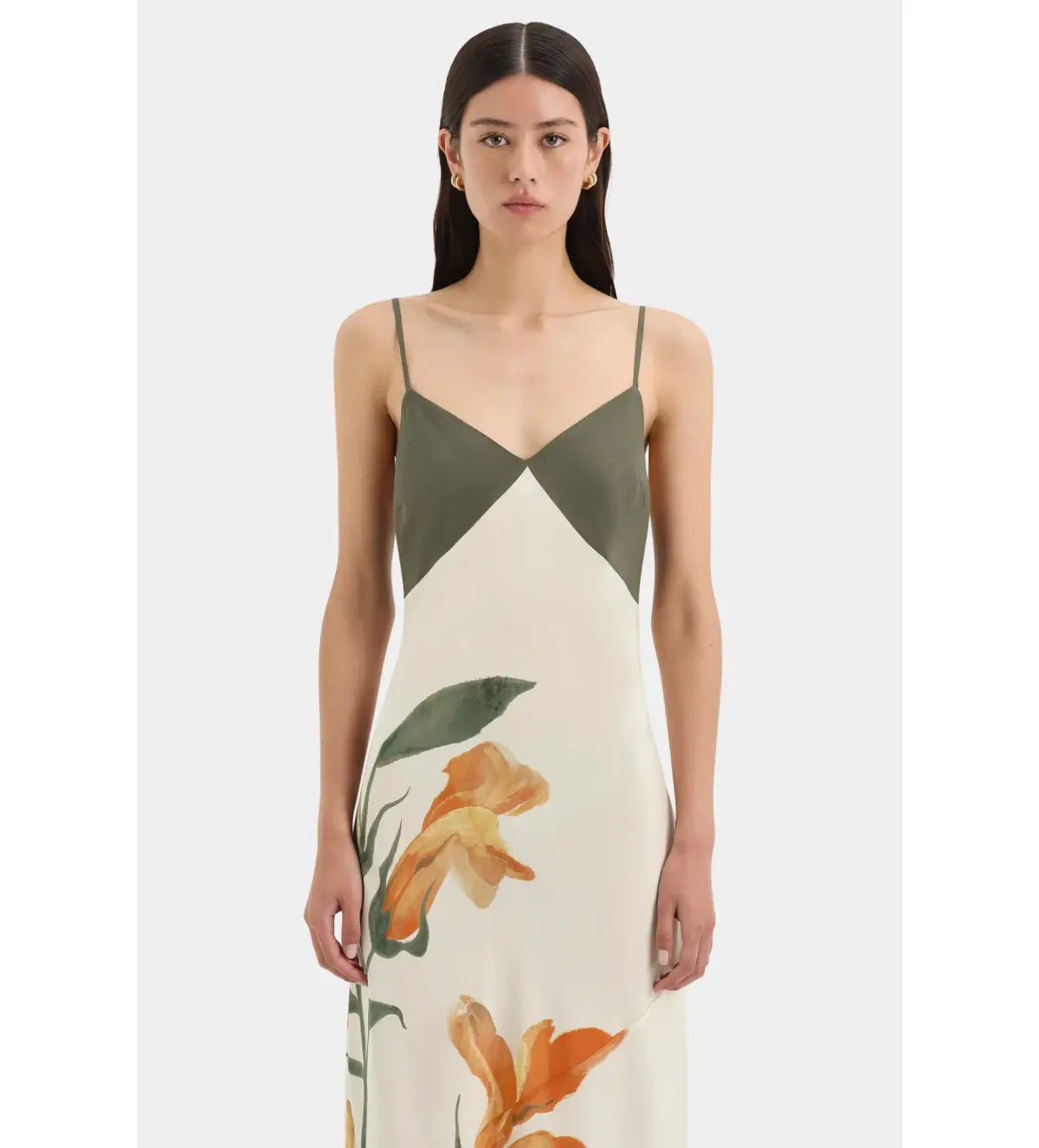Sir The Label Constance V Neck Slip Dress Iris Floral Size 0 / AU 6 photo 4