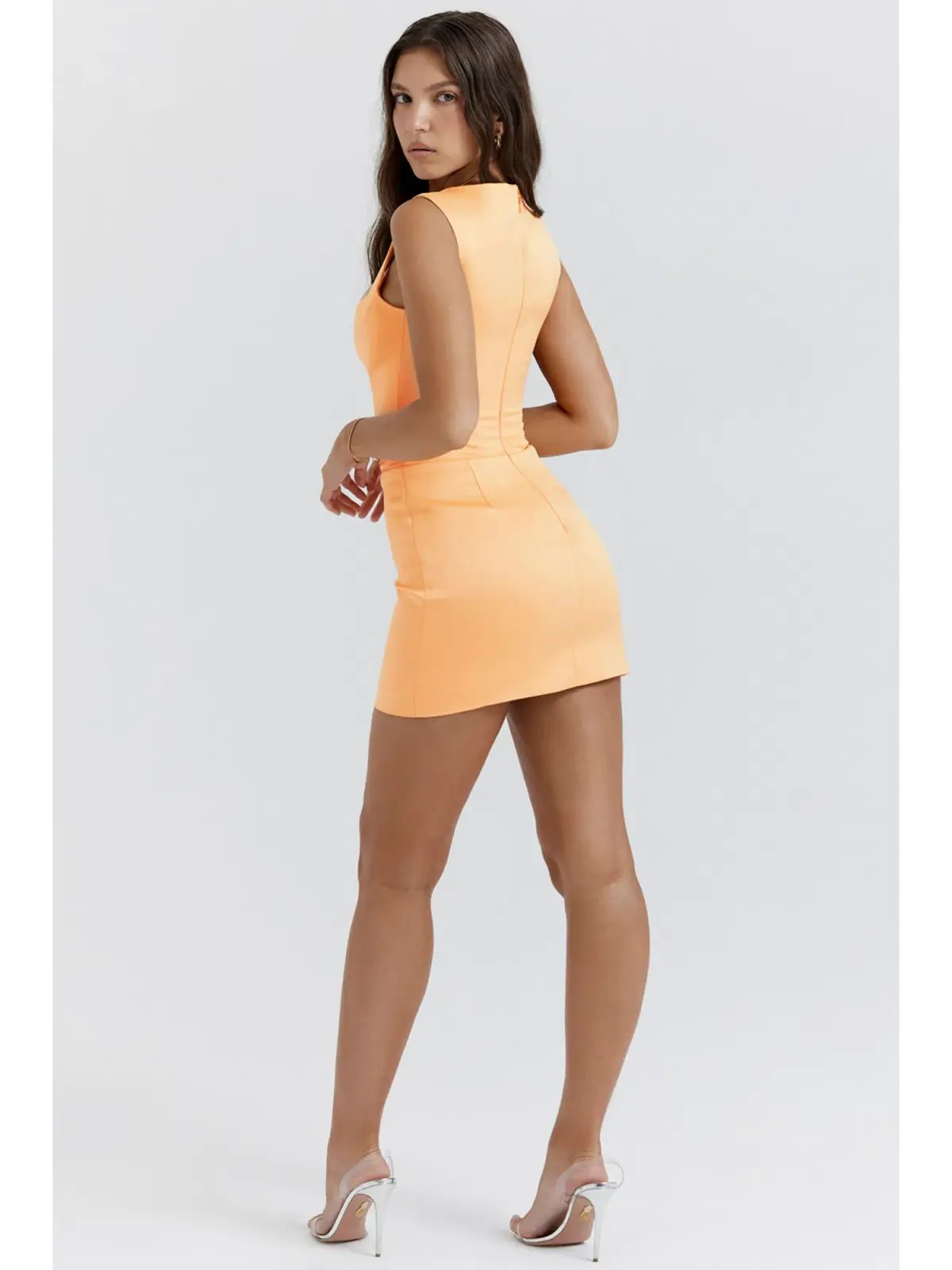 House of CB Enya Corset Mini Dress Apricot Size AU 6 photo 3