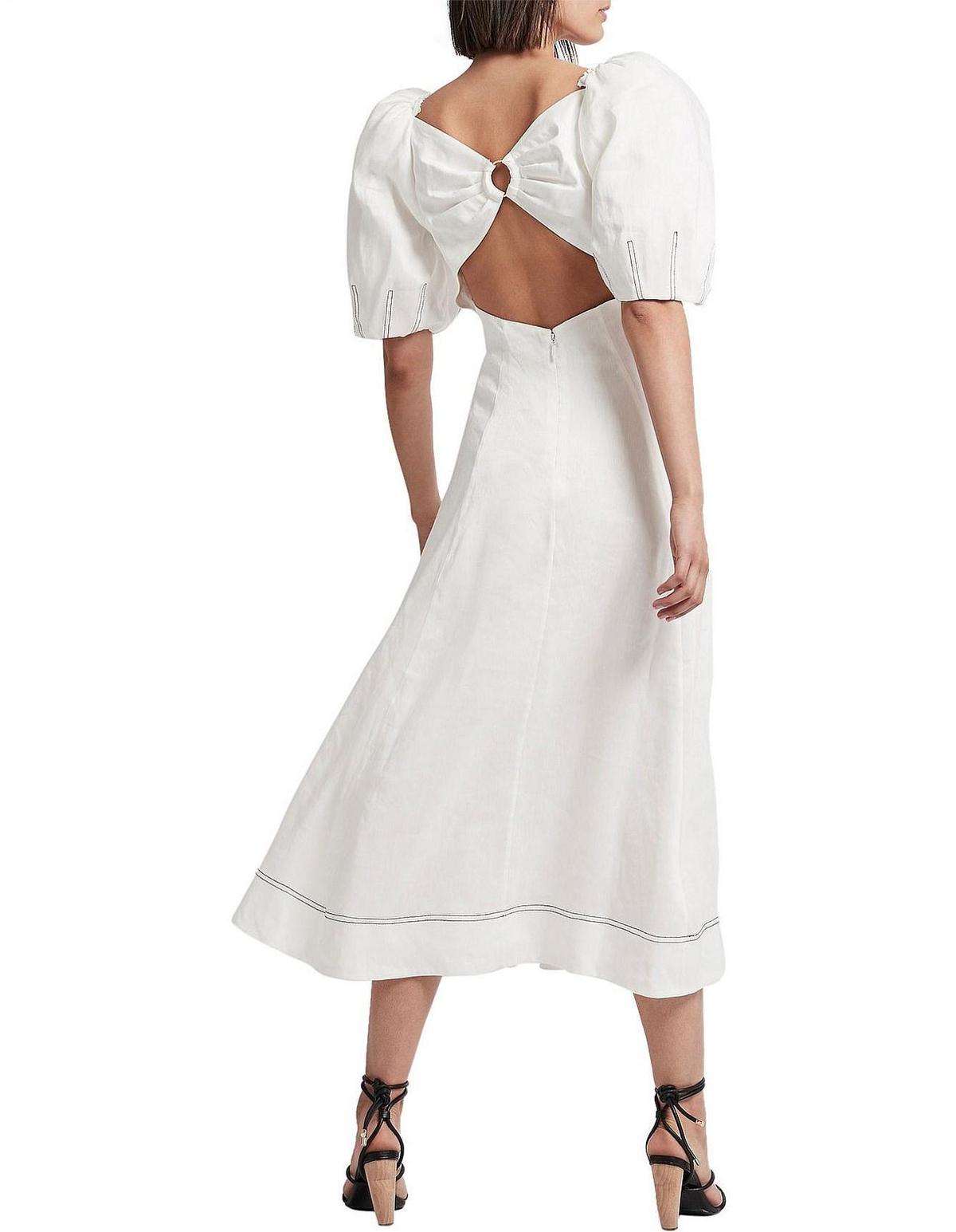 Aje Grove Dress White Size 6 photo 3