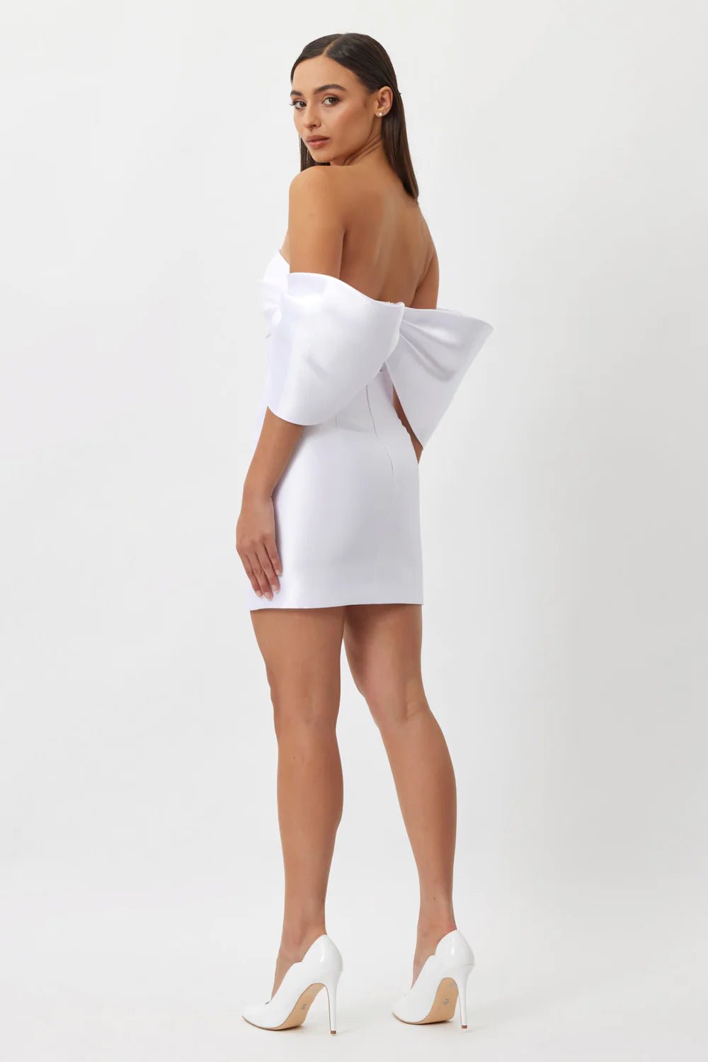 BIANCA & BRIDGETT EDEN MINI DRESS - WHITE photo 3