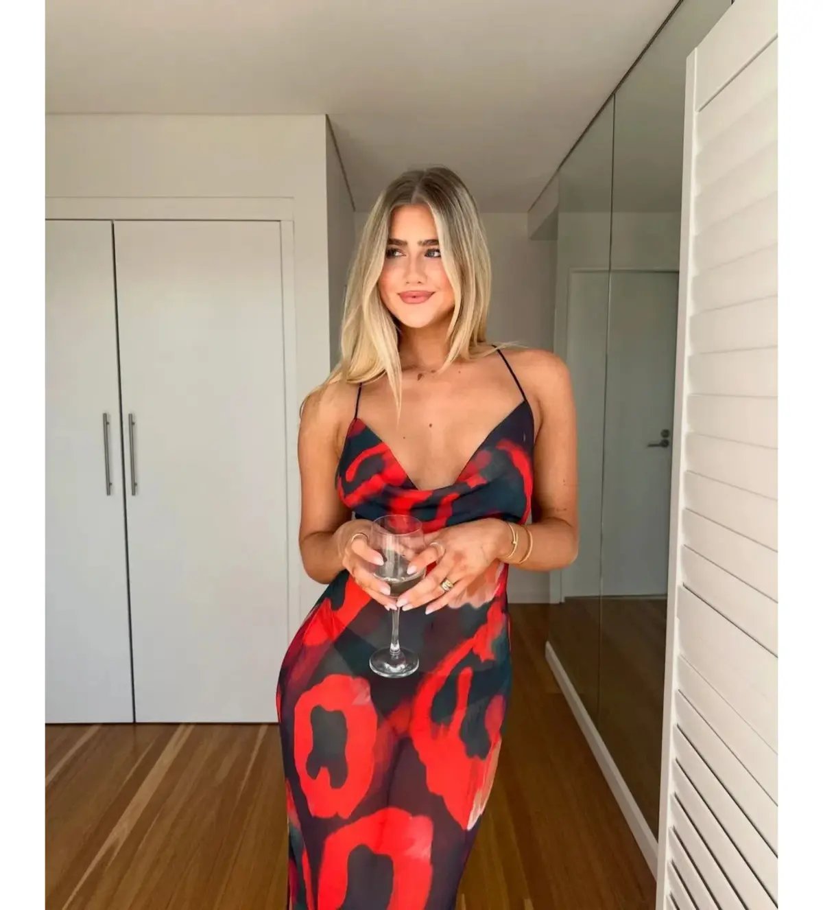 Sasha Therese Serene Maxi Dress Red Size AU 10 photo 5