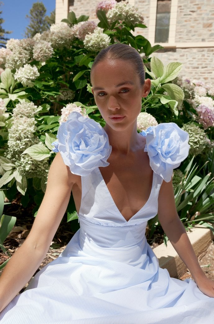 Aston Studio The Eliza Dress Ice Blue photo 2