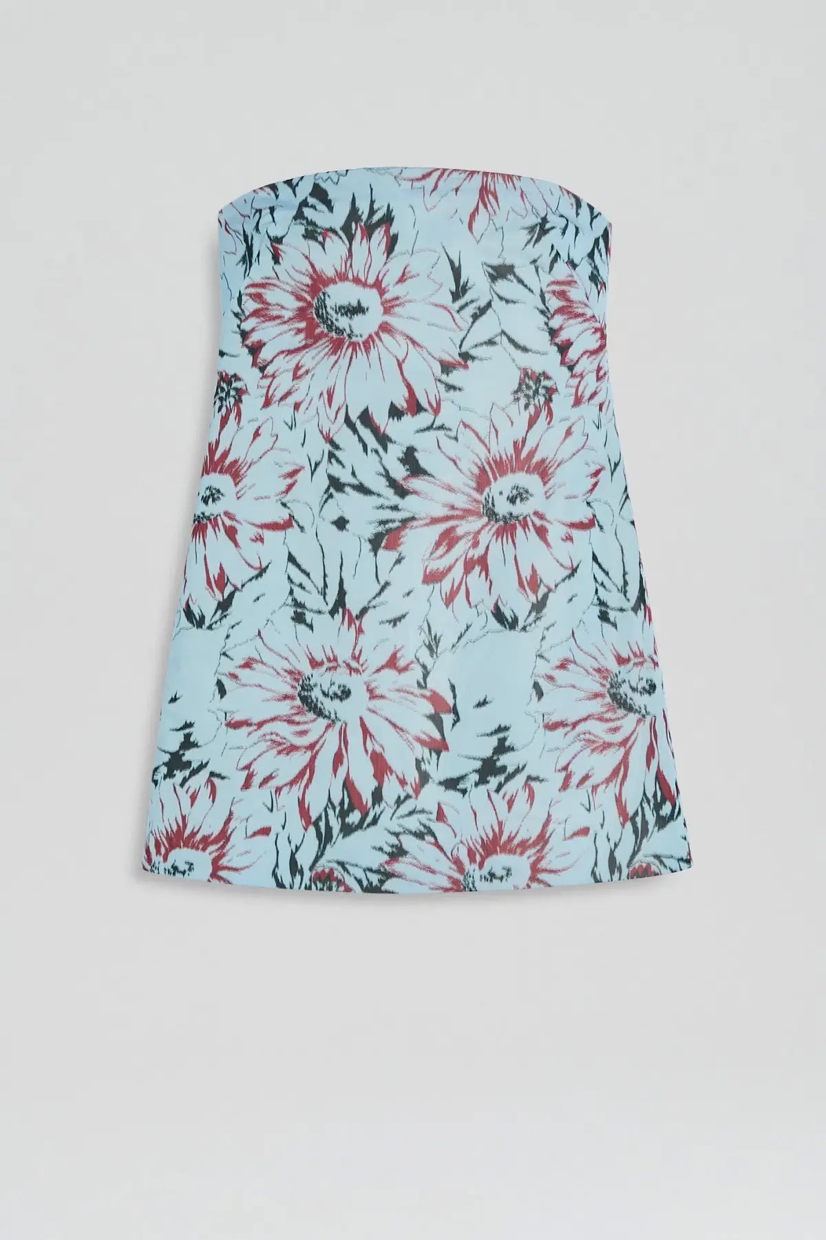 Scanlan Theodore Taffeta Mini Dress Ice Blue Size 8 photo 5
