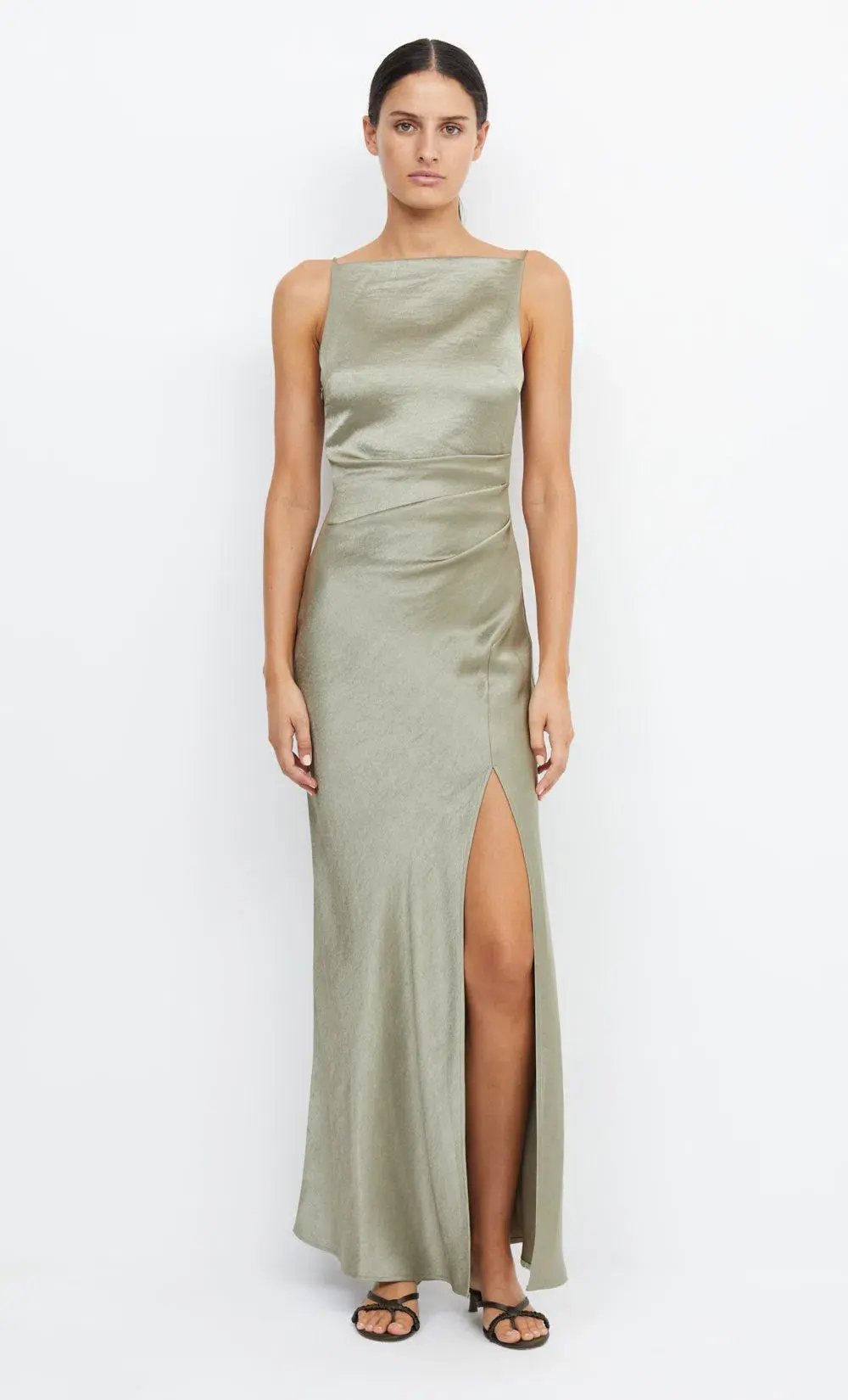 Bec & Bridge Dreamer Maxi Dress Sage Size 12 photo 3