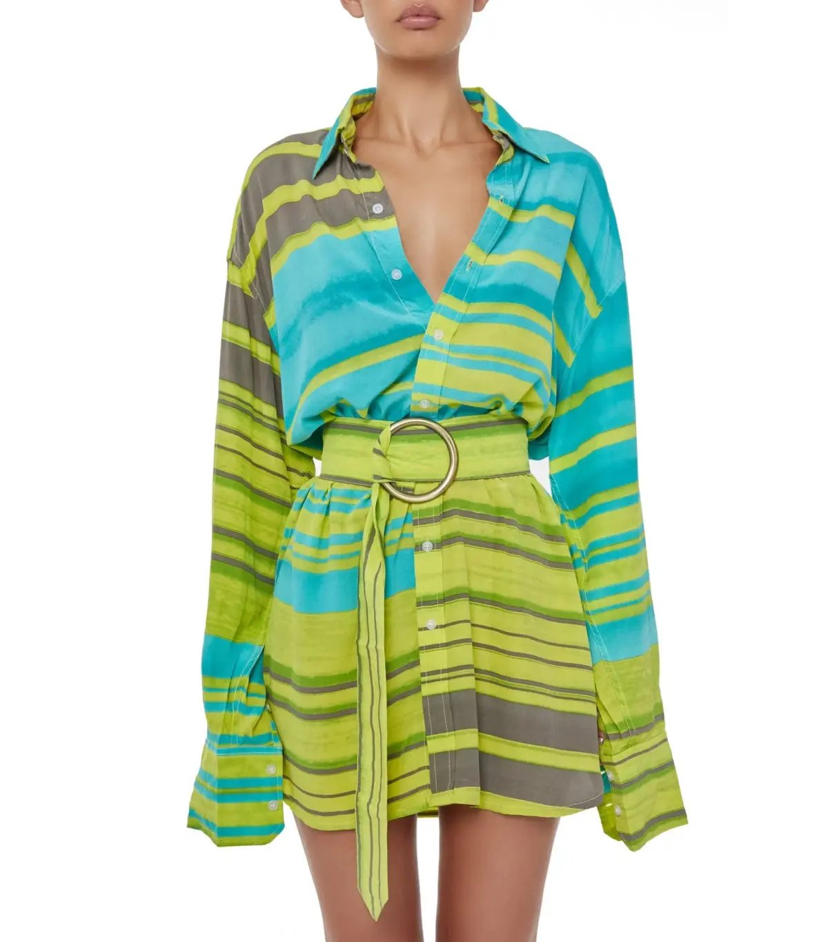 Bamba Swim Titan Shirt Dress in Reef Size S / AU 8 photo 3