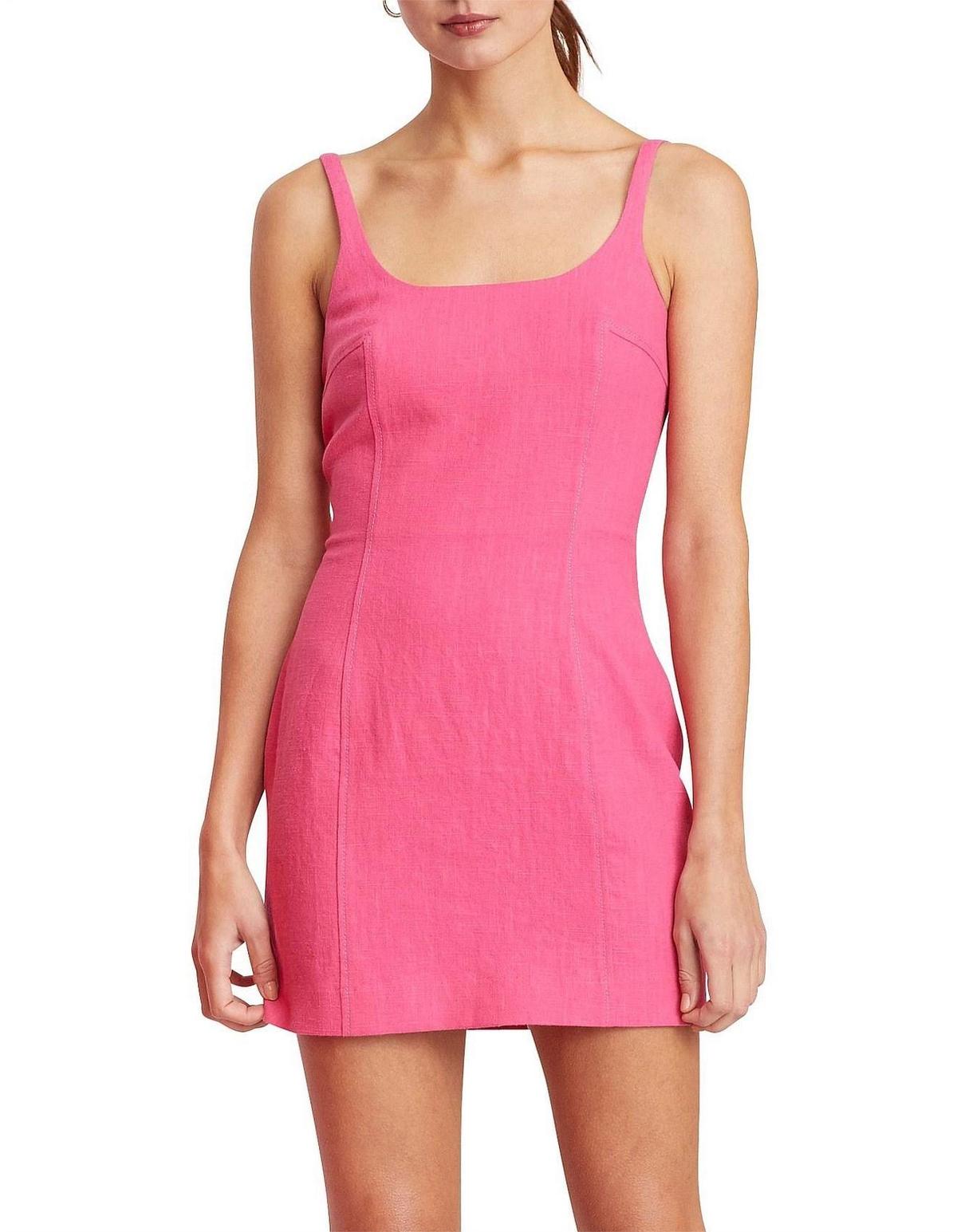 Bec & Bridge Fuchsia Funk Mini Dress Hot Pink Size AU 6 photo 2